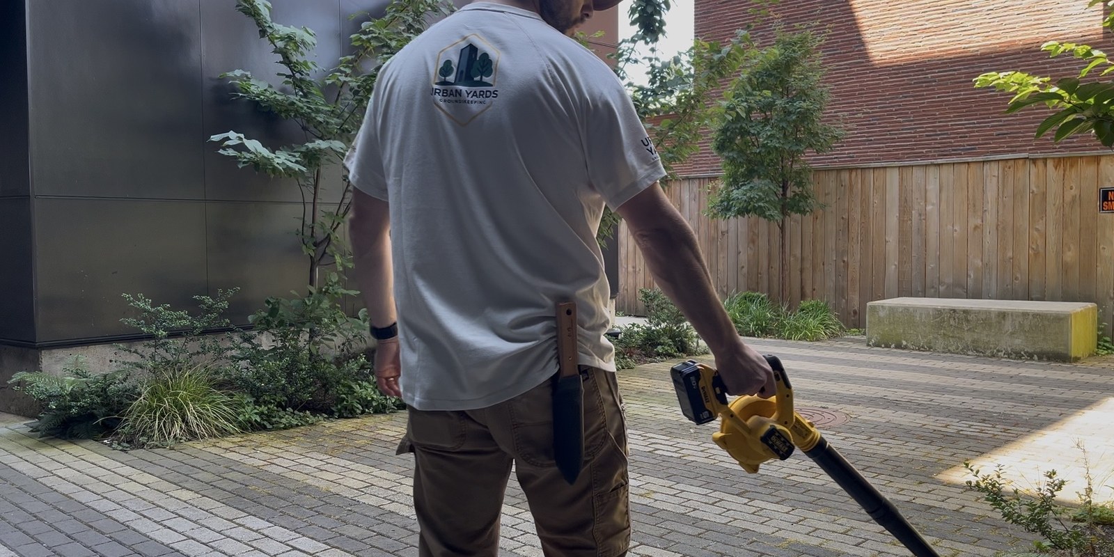 Urban Yards exterior cleanup and common area care.